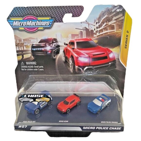 Micro Machines Series 2 Micro Police Chase #07 3 Pack Collectible  4+‎ NIB - Picture 1 of 4